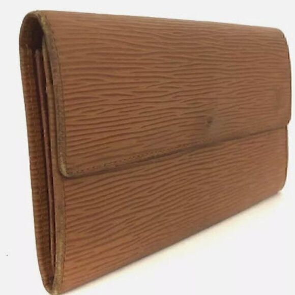 Louis Vuitton Epi Porte Feuille Sarah Leather Long Bifold Wallet Brown/2BA4653 - Picture 3 of 8